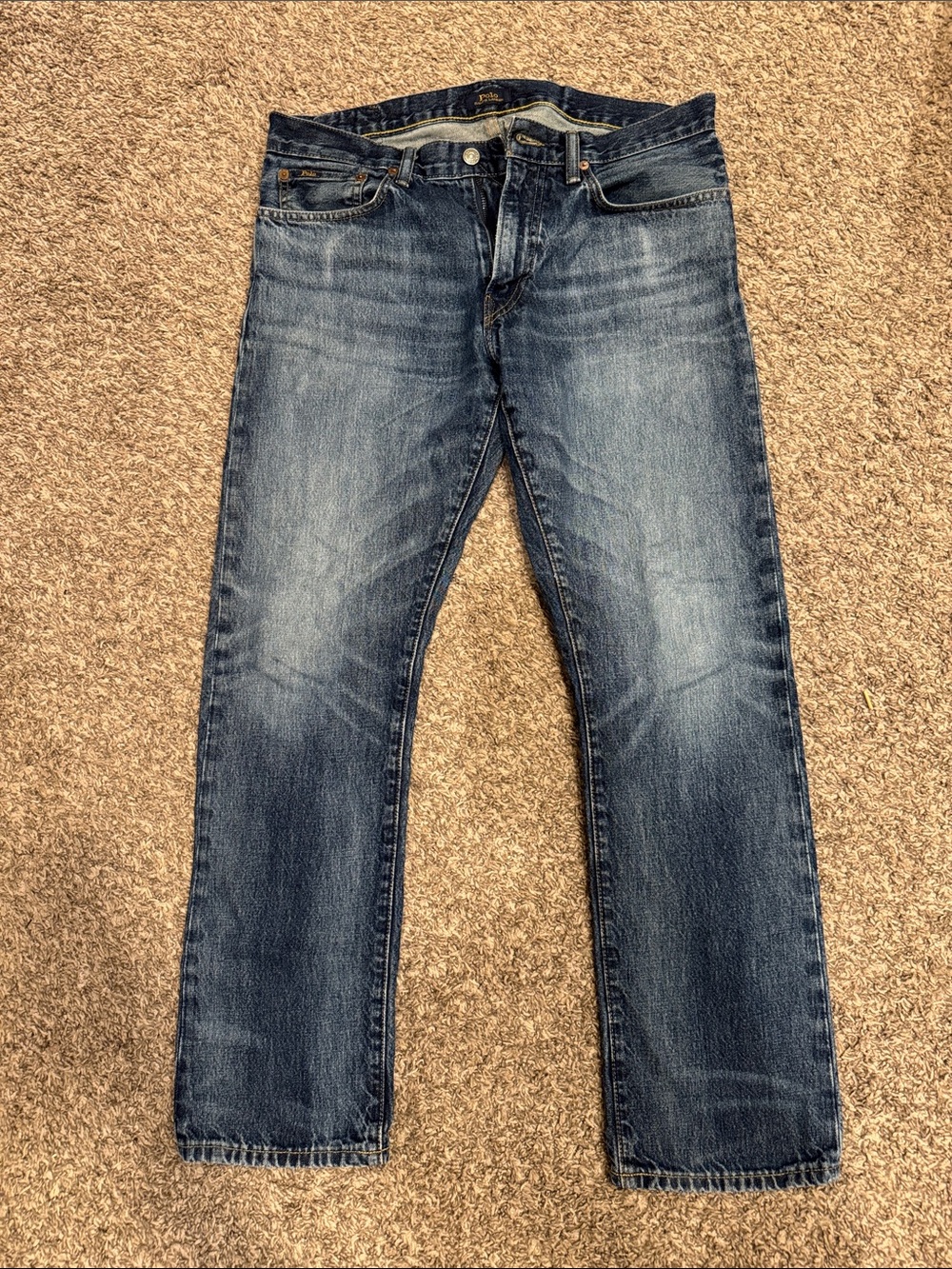 Polo by Ralph Lauren Men's Varick Slim Straight 32x30 Blue Jeans